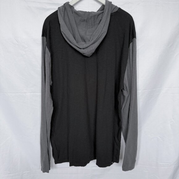 Vans Gray Black Tribal Long Sleeve Hoodie Shirt - Picture 2 of 3